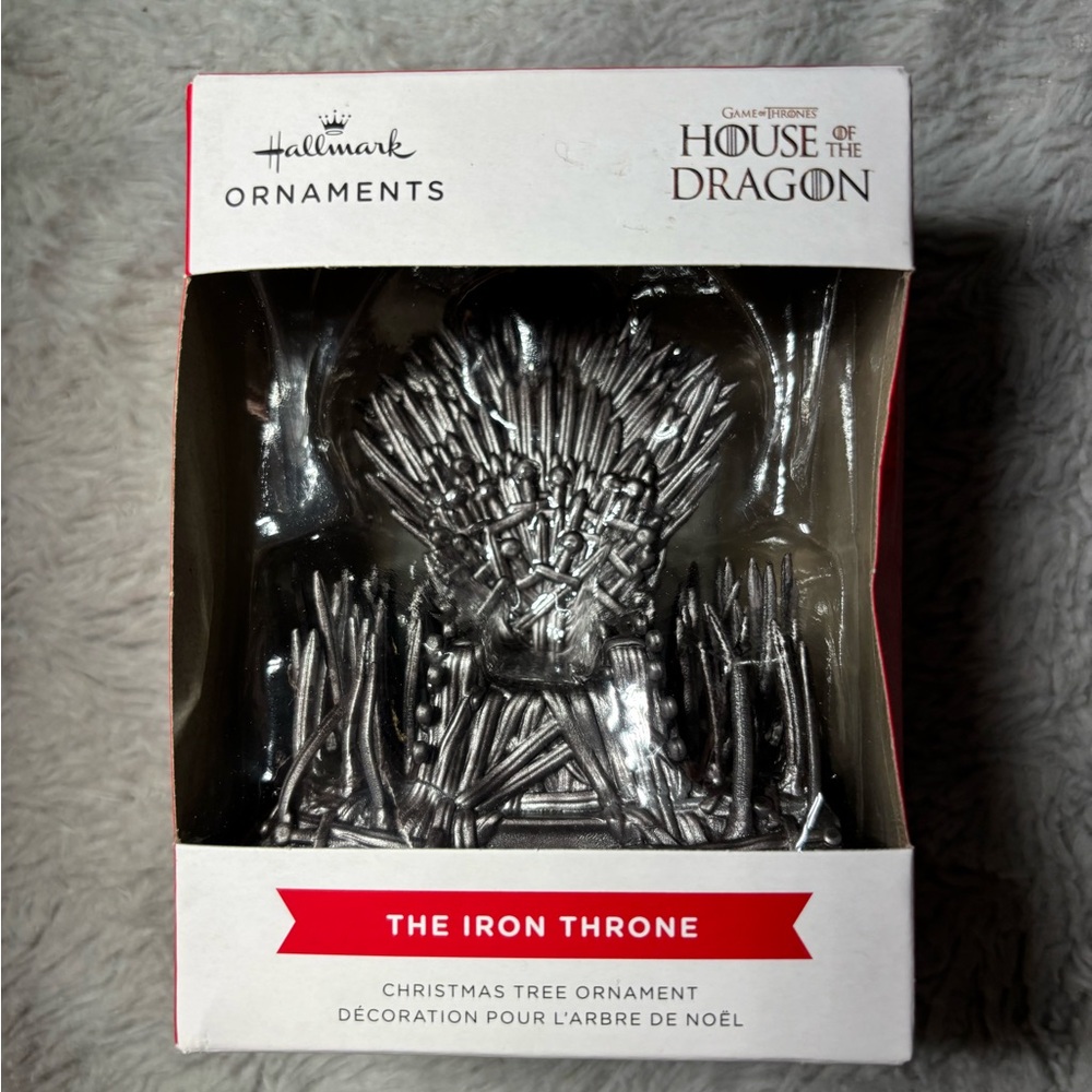 Hallmark Silver Iron Throne Ornament